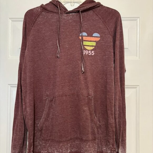 Disneyland Maroon Mickey Sweatshirt Hoodie - Picture 1 of 4